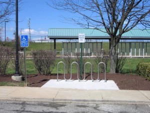 New bike rack installed at Woodbridge VRE Station