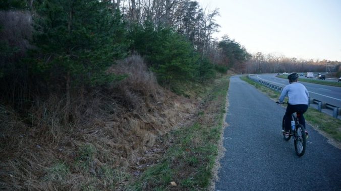 Route 234 Trail Bicyclist