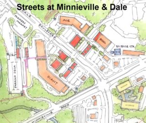 Streets at Minniville and Dale Map